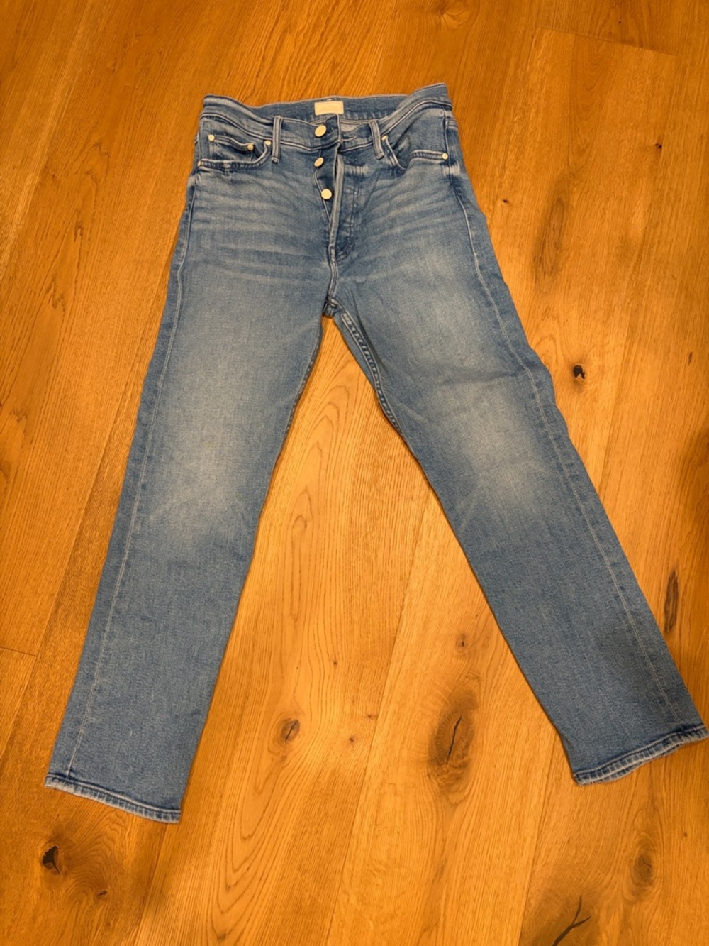 MOTHER The Tomcat Light Blue Denim Jeans